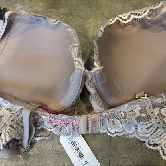 La SENZA Lace Bra in Cream and Tan - Picture 4 of 5